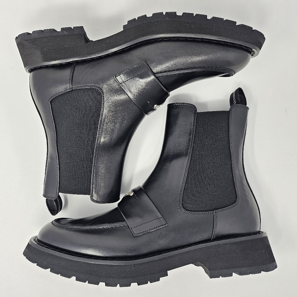 Alexander McQueen Black Leather Boots - Picture 10 of 16